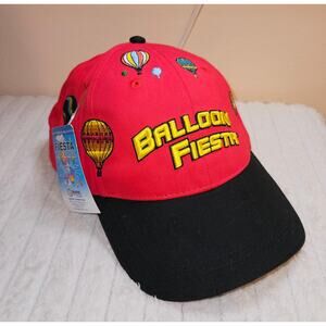 Y2K NWT Albuquerque International Balloon Fiesta Embroidered Red and Black Hat